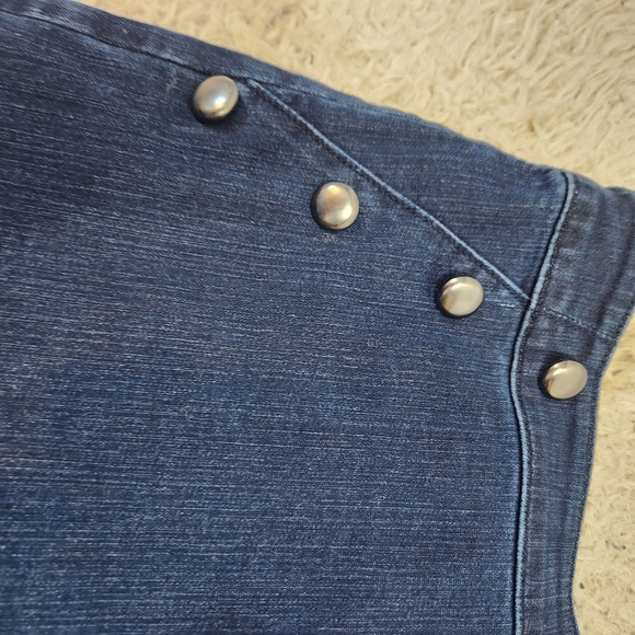 New York Co. Denim stretchy pin up  skirt size  8 blue - Picture 11 of 11